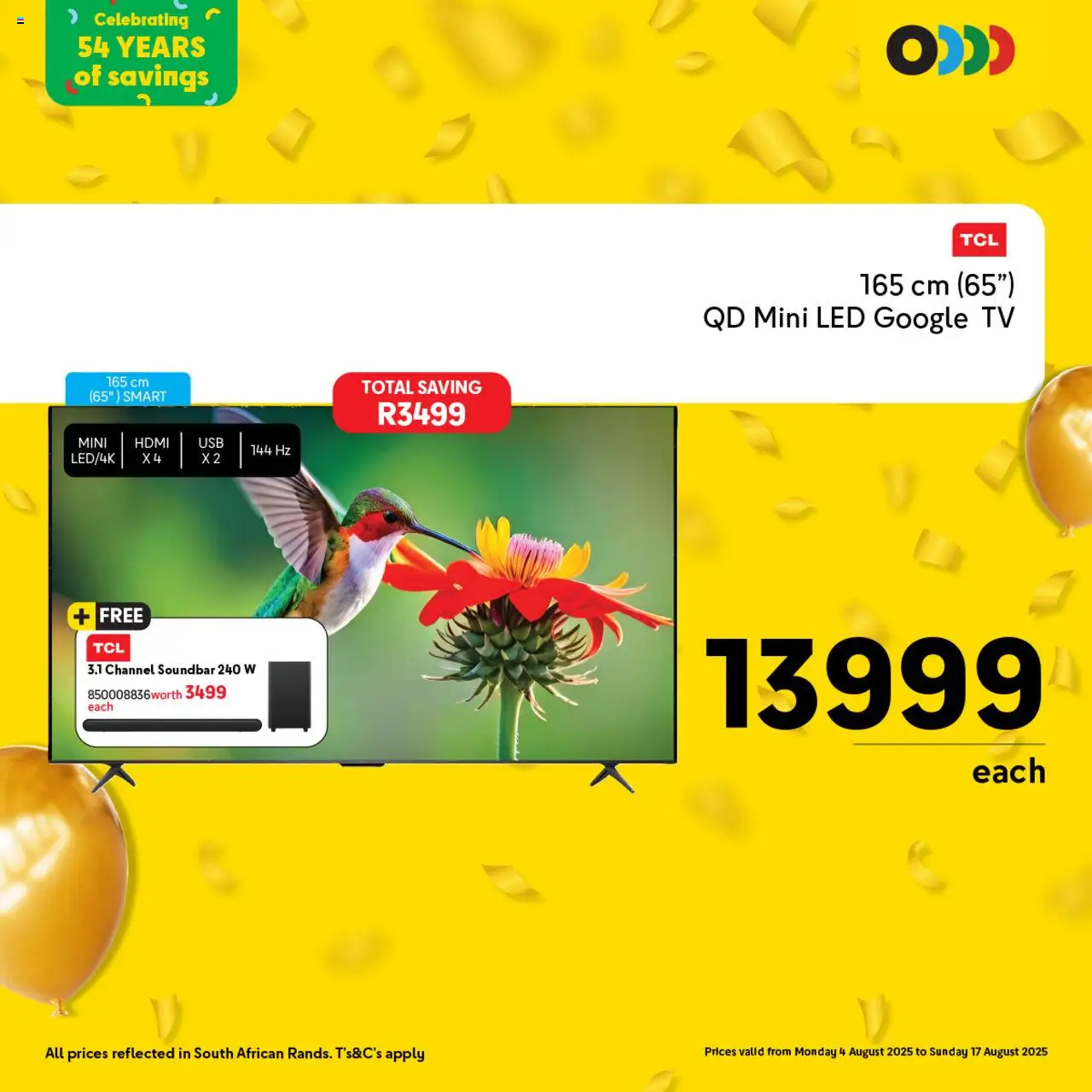 Makro Birthday Deals Tech │ valid from 04.08.2025 | Page: 5 | Products: TV, Soundbar