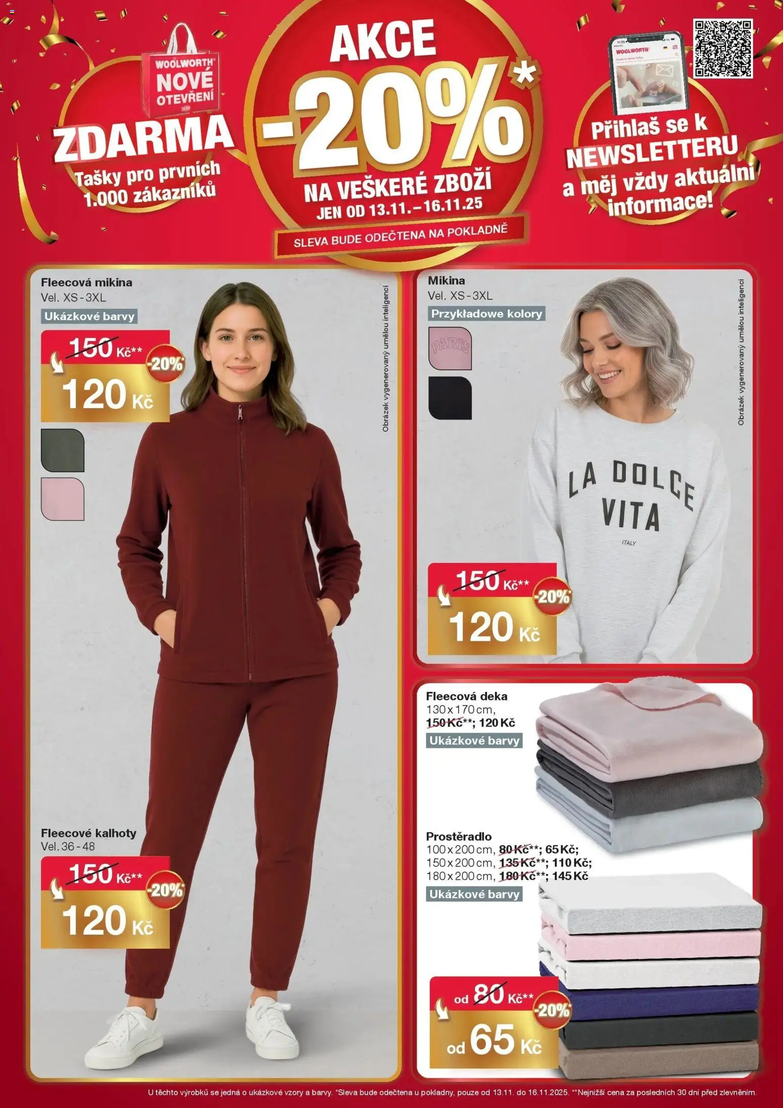 Woolworth leták - Kolín od 13.11.2025 - akční nabídka | Strana: 3 | Produkty: Mikina, Kalhoty, Tašky, Deka