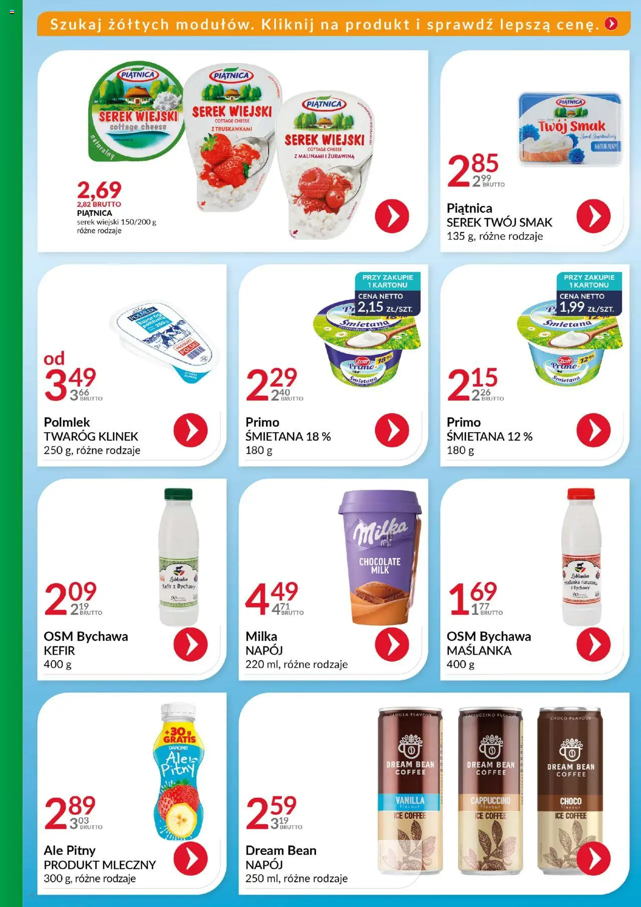 Eurocash Gazetka - Katalog Artykułów Spożywczych od 19.10.2025 | Strona: 6 | Produkty: Serek Twój Smak, Cappuccino, Żurawina, Serek wiejski