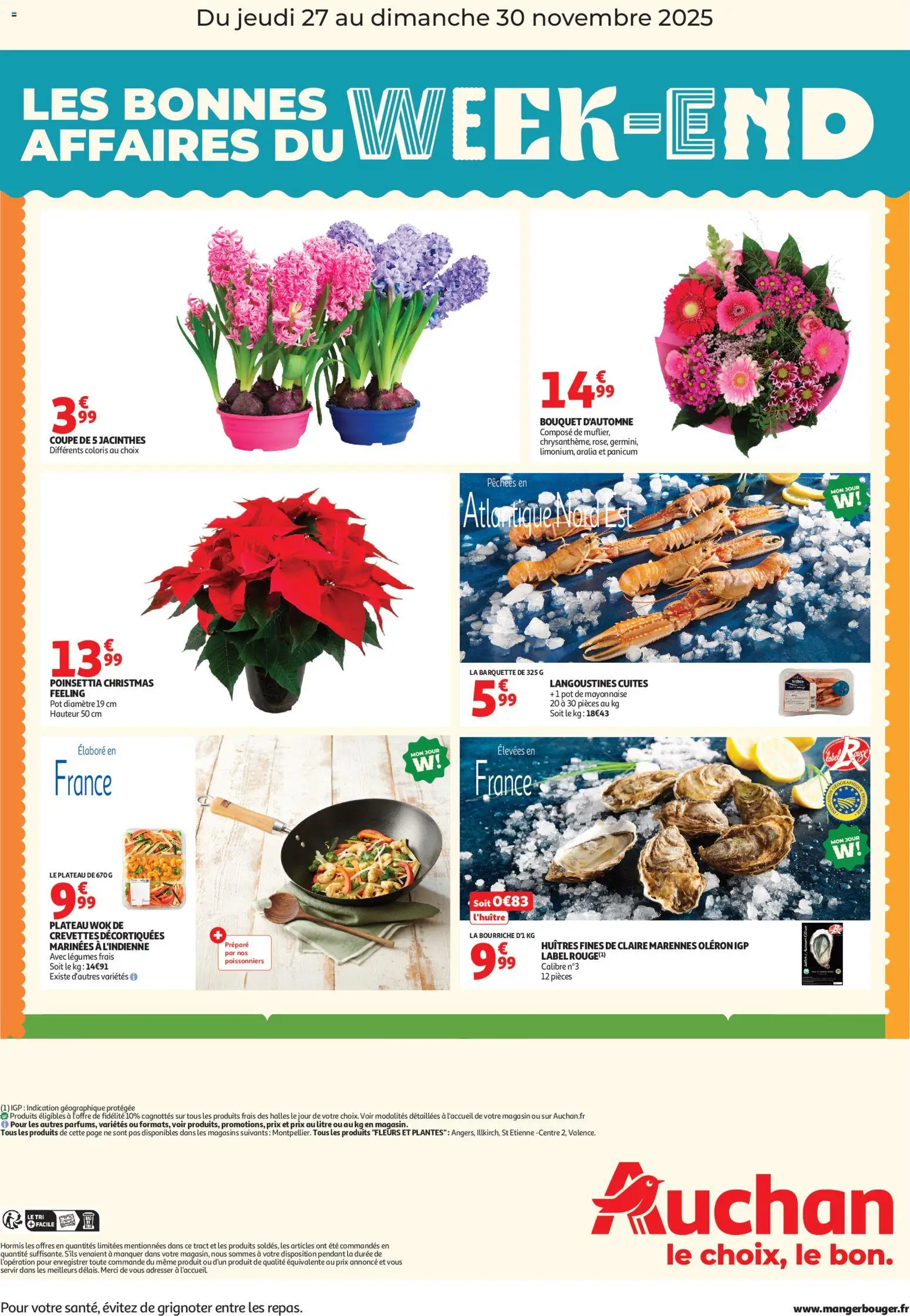 {H1} | Page: 2 | Produits: Poinsettia, Plantes, Crevettes, Huîtres fines