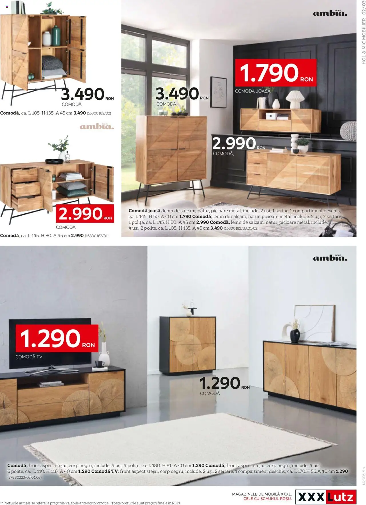 Noul catalog XXXLutz – valabil de la 05.05.2025 | Pagină: 3 | Produse: Comodă