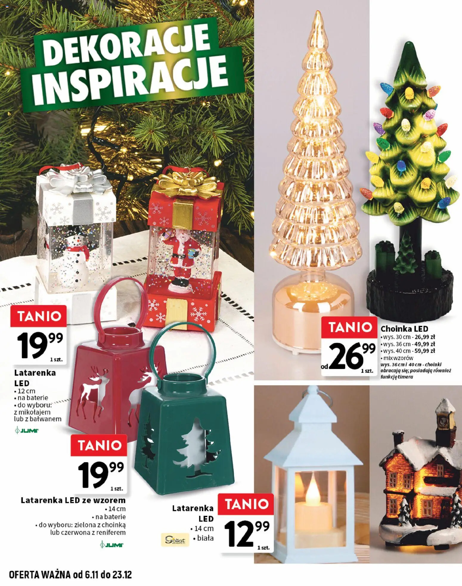 Intermarche Gazetka - Dekoracje i Inspiracje od 06.11.2025 | Strona: 8 | Produkty: Choinka, Baterie