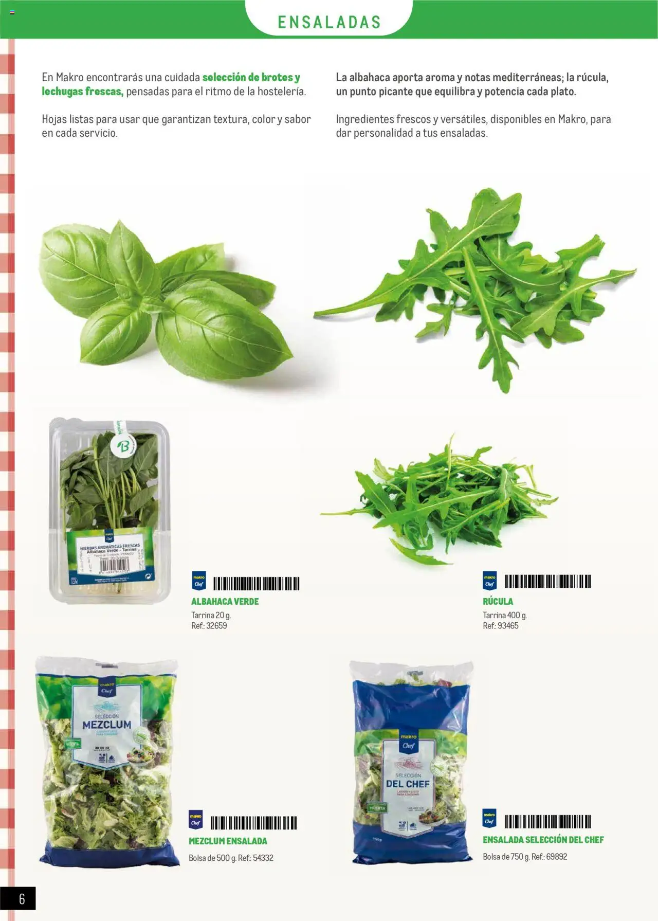 Makro - Restaurantes Italianos Canarias │ válido desde el 01.05.2025 | Página: 6 | Productos: Κρεμάστρα, Ensalada, Bolsa