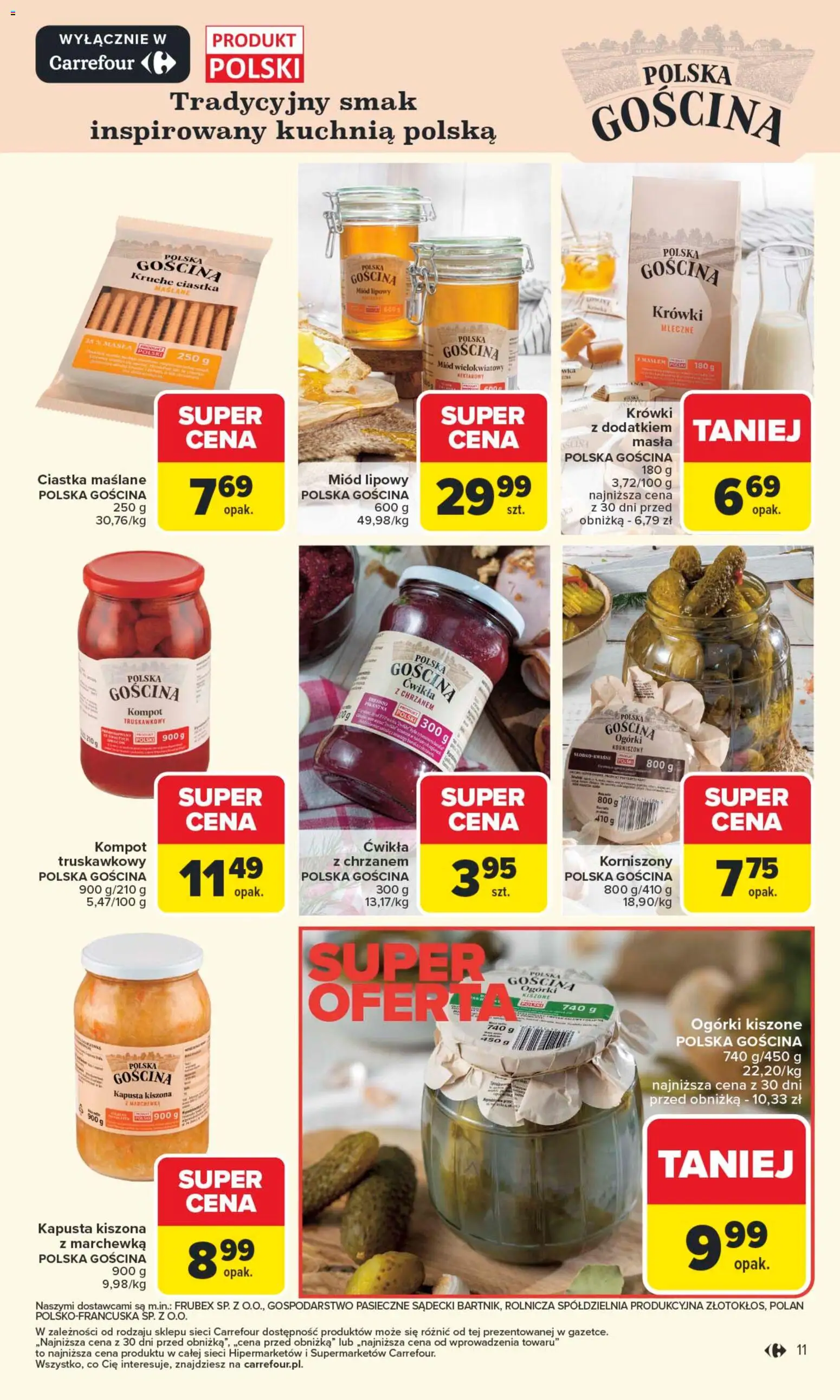 Carrefour Gazetka od 10.11.2025 | Strona: 13 | Produkty: Kapusta, Kapusta kiszona, Marchewka, Krówki