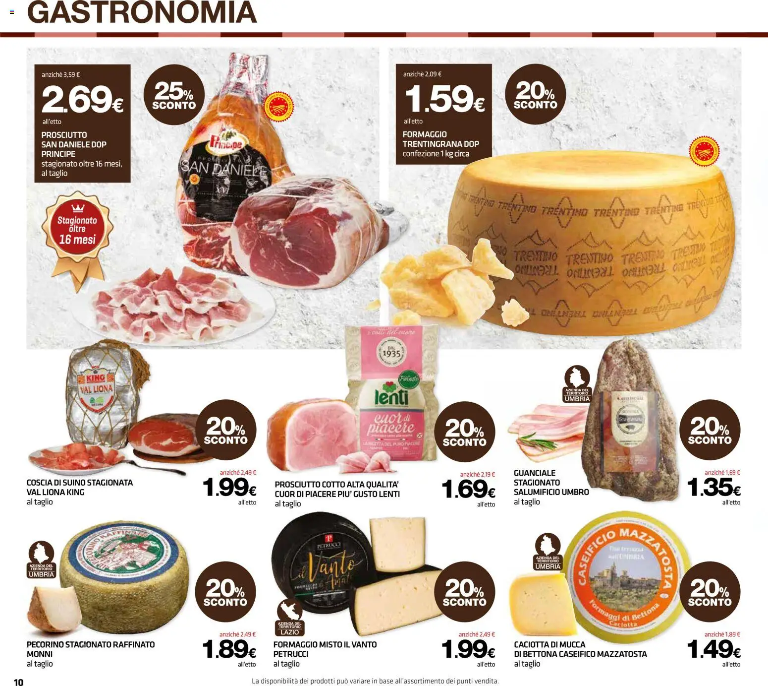 Volantino Superconti del 12.02.2026 | Pagina: 10 | Prodotti: Suino, Formaggio, Prosciutto, Guanciale