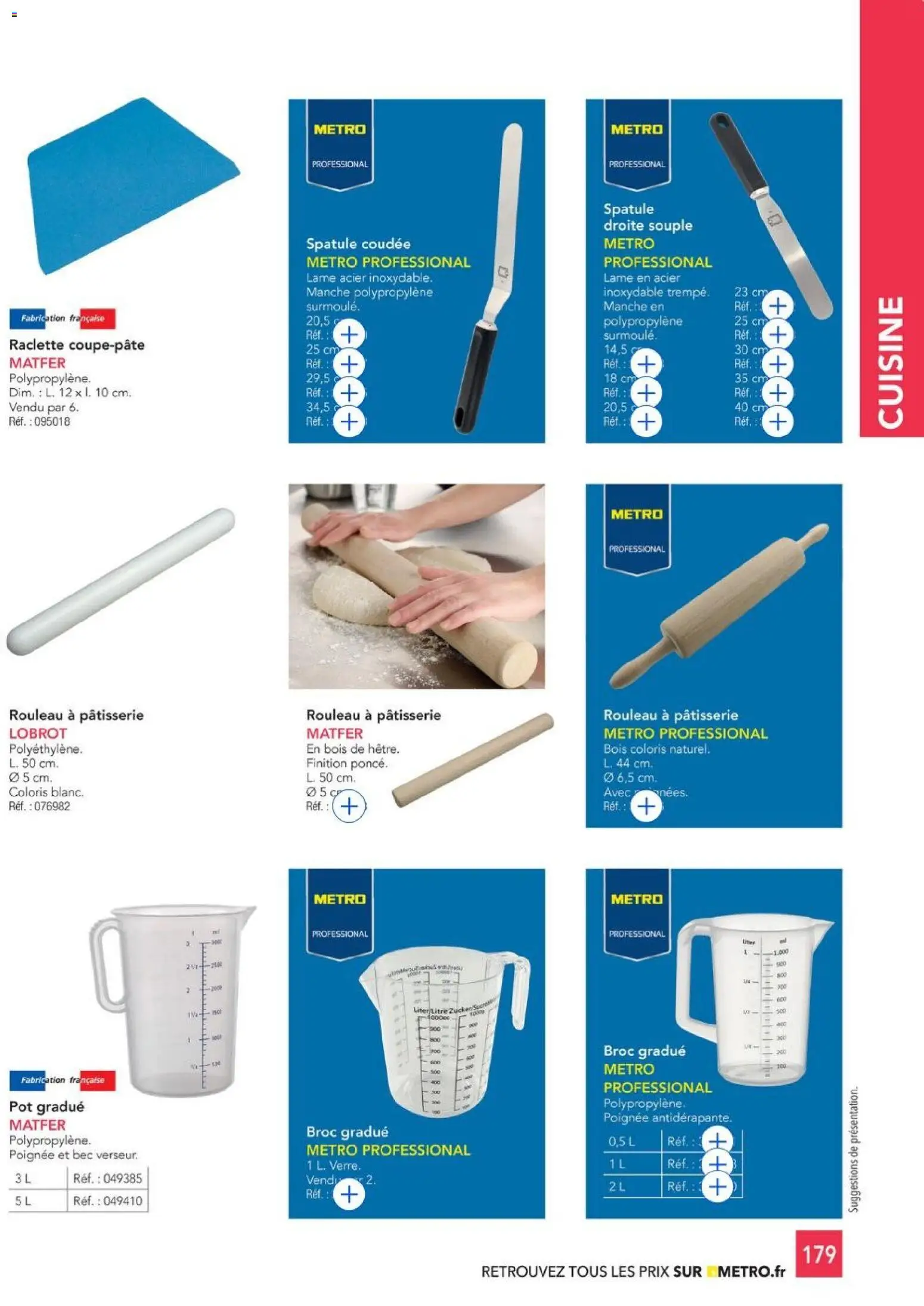 {H1} | Page: 179 | Produits: Spatule, Rouleau, Raclette