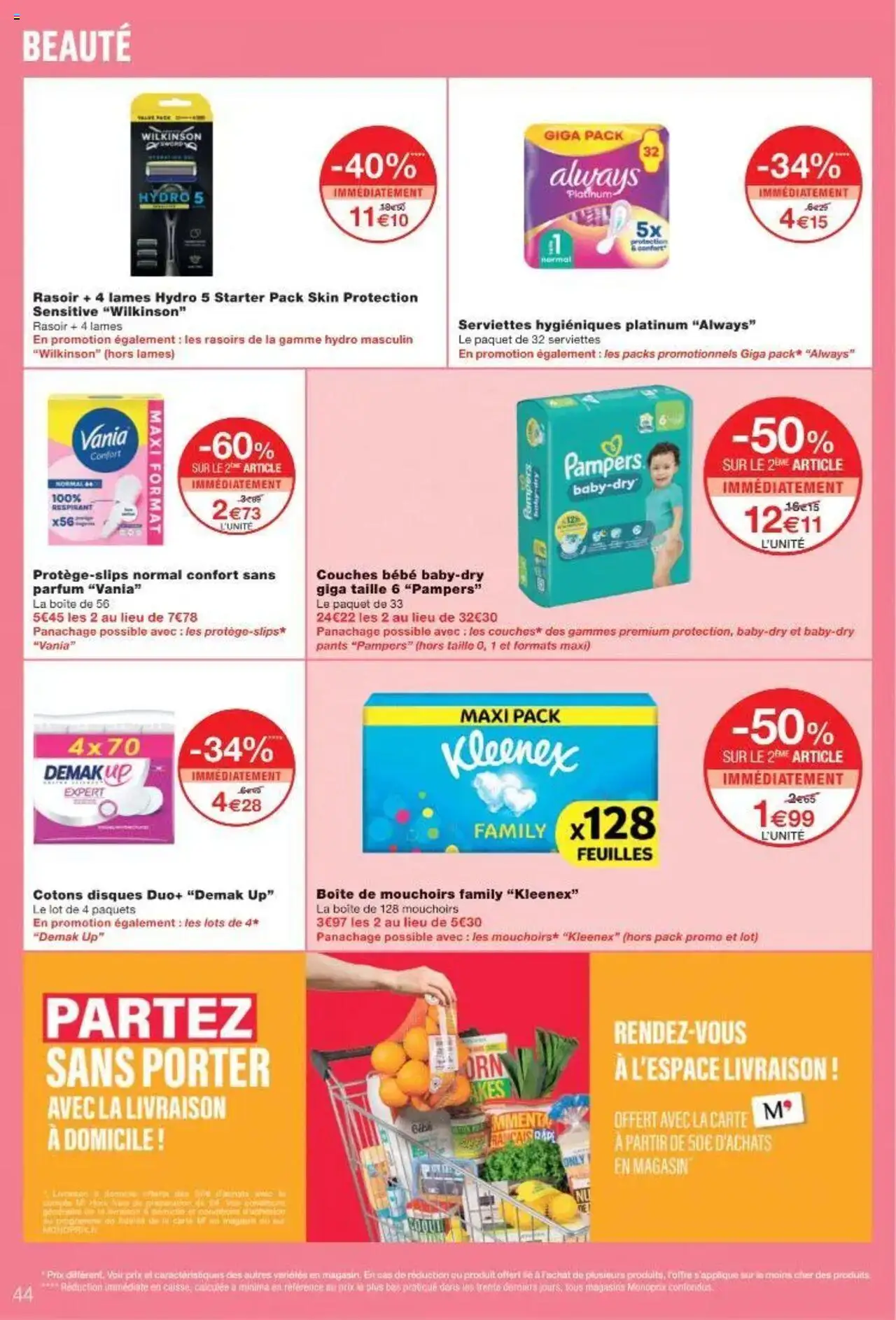  | Page: 44 | Produits: Couches, Pampers, Rasoir, Parfum