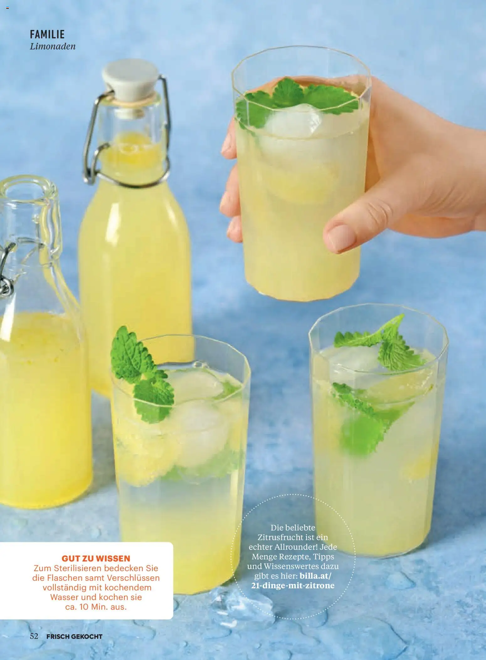 Billa Frisch Gekocht gültig ab 01.05.2026 | Seite: 52 | Produkte: Wasser