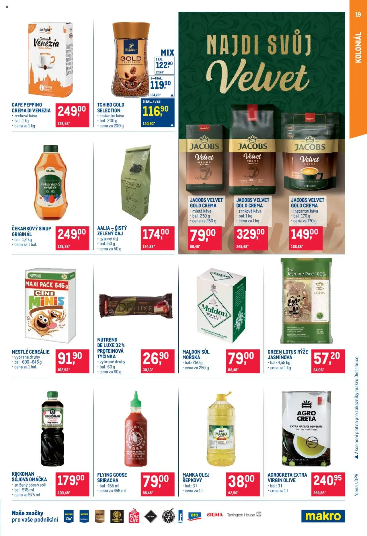 Makro leták - Pro milovníky jídla od 04.06.2025 | Strana: 19 | Produkty: Cereálie, Tchibo, Proteinová tyčinka, Protein