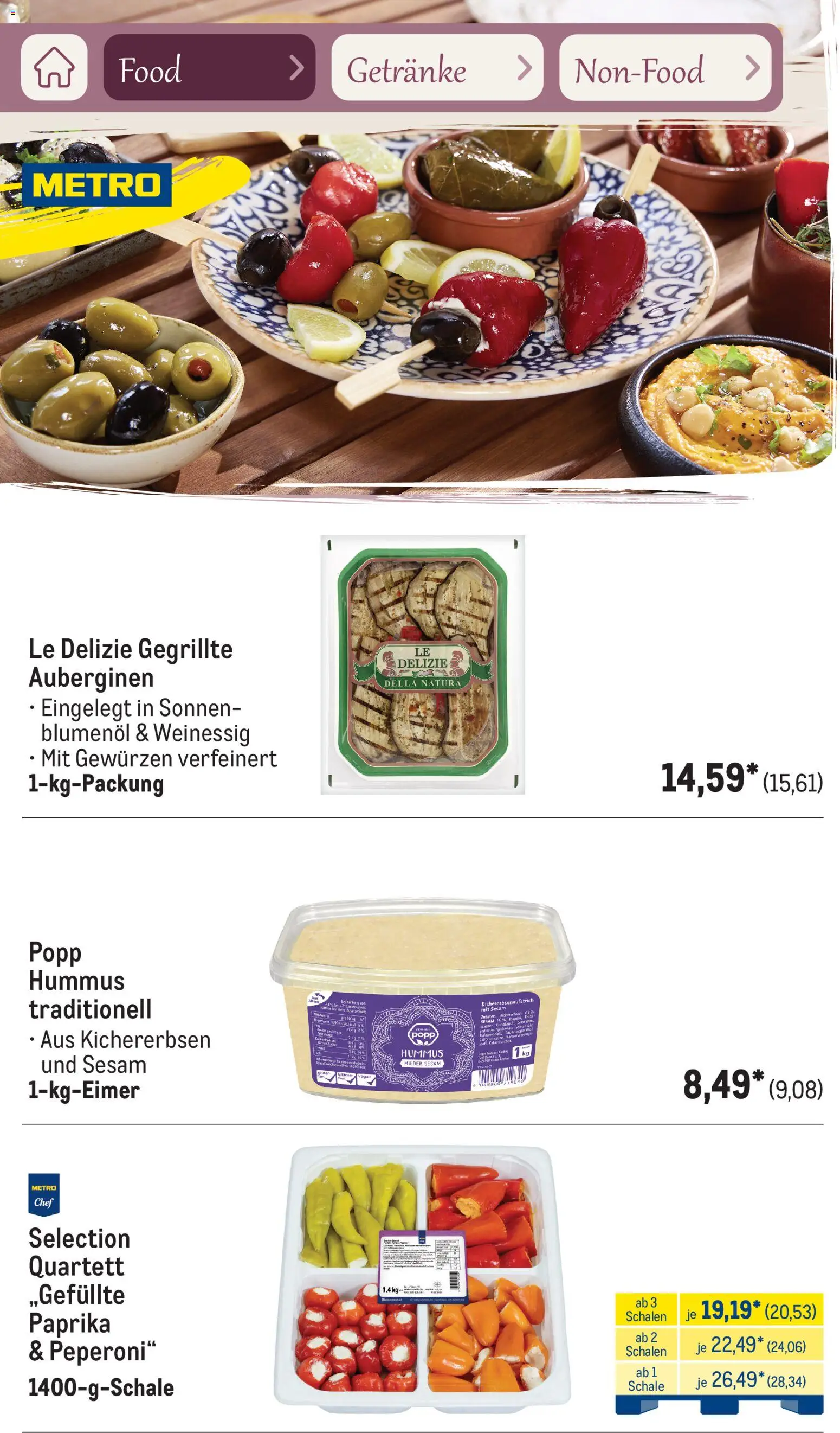 Metro Saisonkatalog Frühlingsgenuss – gültig ab 01.03.2026 | Seite: 18 | Produkte: Wasser, Paprika