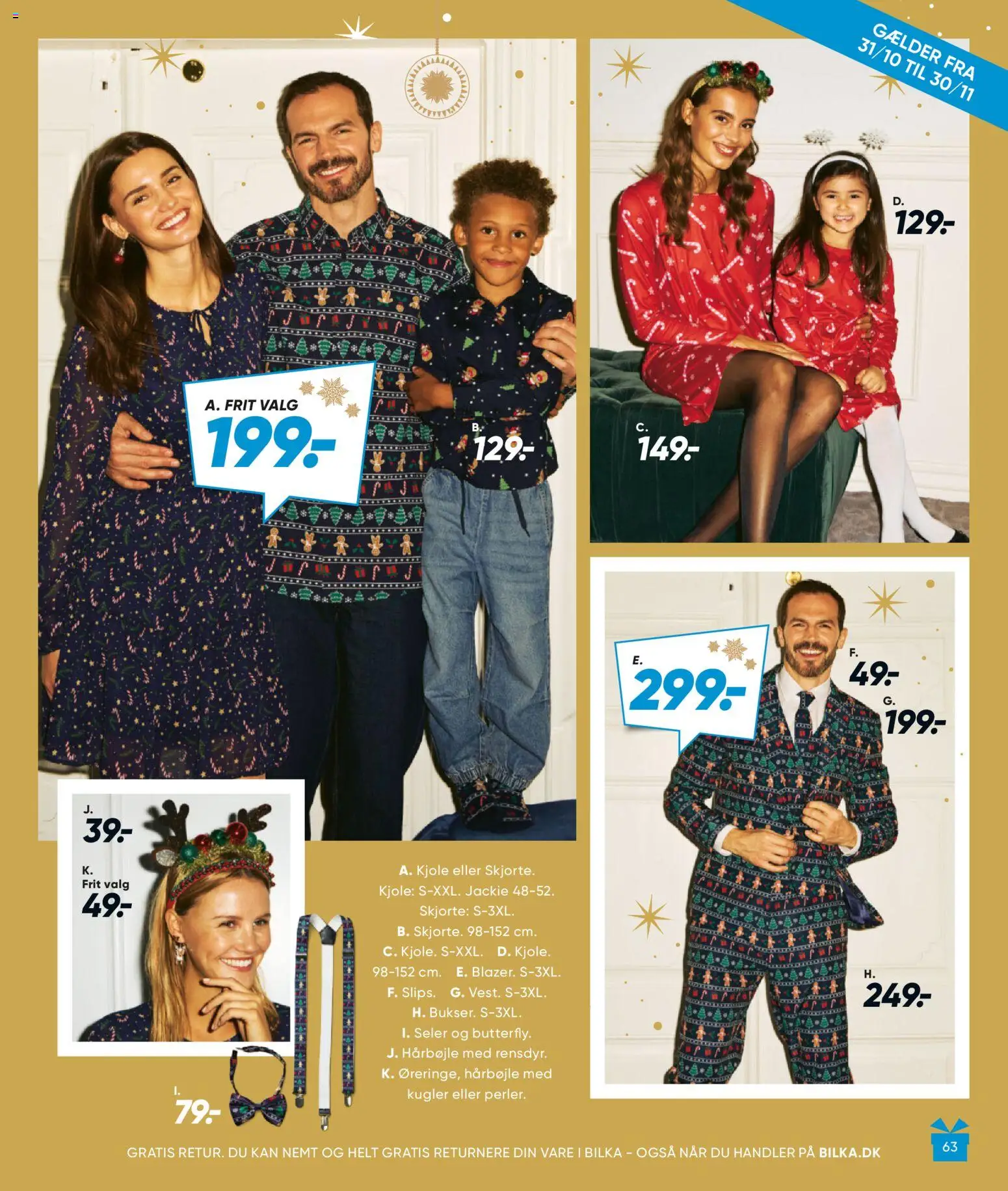 Bilka tilbudsavis – gyldig fra 01.11.2025 | Side: 63 | Produkter: Skjorte, Kjole