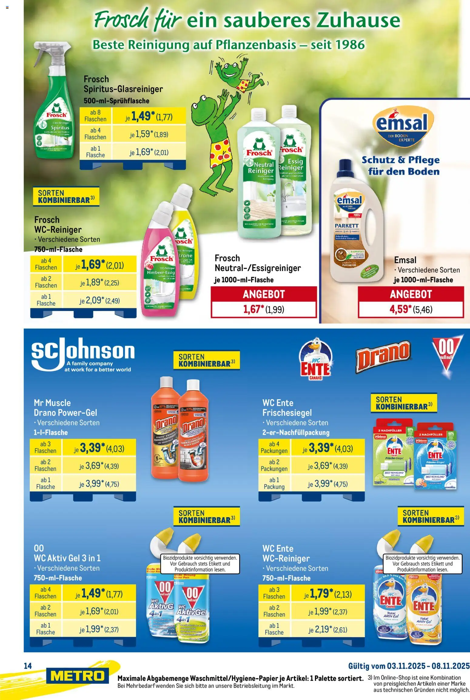 Metro Starke Marken – gültig ab 03.11.2025 | Seite: 14 | Produkte: Essig, Küche, Kuchen, Ente