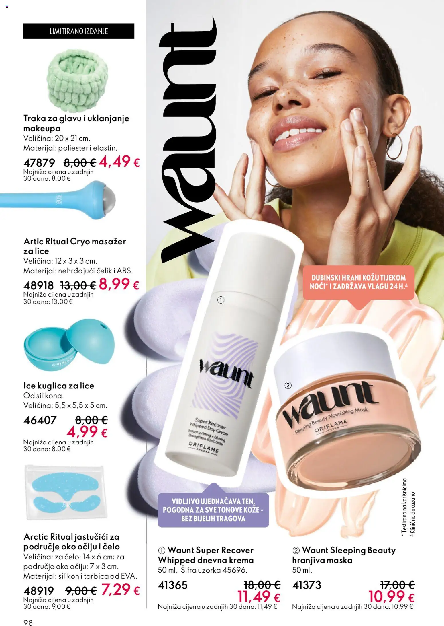 Oriflame katalog | vrijedi od 22.04.2026 | Stranica: 98 | Proizvodi: Maska, Krema, Torbica