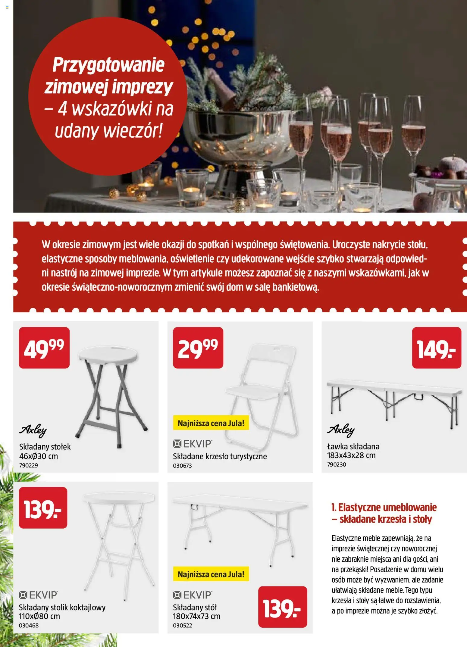 Jula Gazetka - Świąteczny magazyn od 02.12.2025 | Strona: 14 | Produkty: Stół, Krzesło