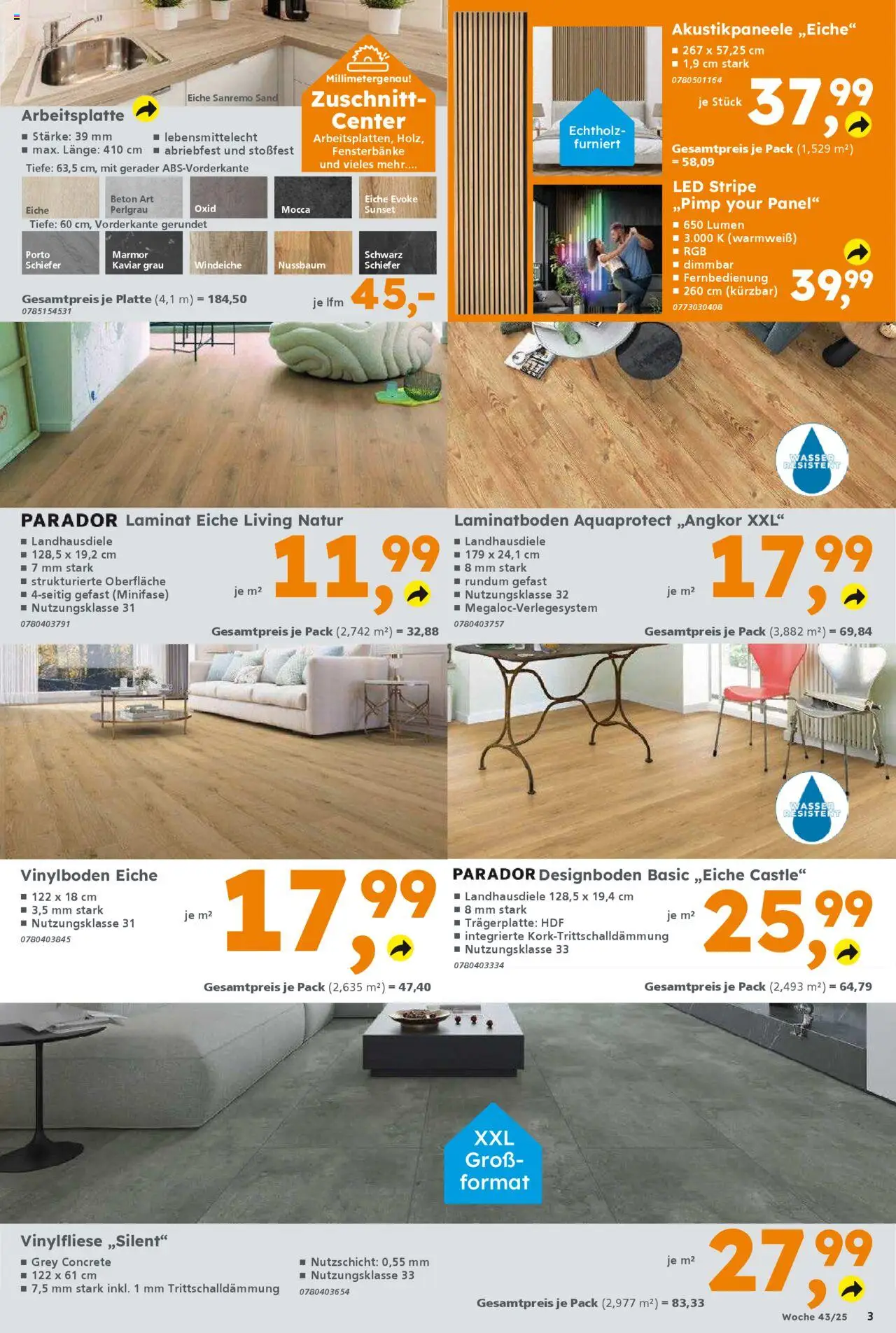 Globus Baumarkt Prospekt 	 – gültig ab 20.10.2025 | Seite: 3