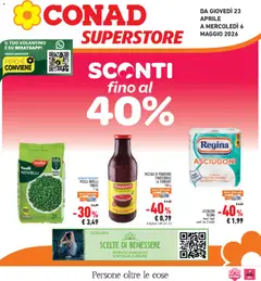 Anteprima del volantino Conad volantino Superstore Piemonte valido a partire dal 23.04.2026