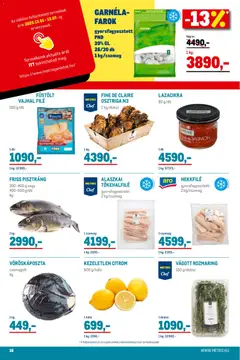 Metro - Élelmiszer és Szezonális katalógus 2025/12 - amely érvényes a következő dátumtól: 01.12.2025 | Oldal: 16 | Termékek: Pisztráng, Garnéla, Doboz, Citrom