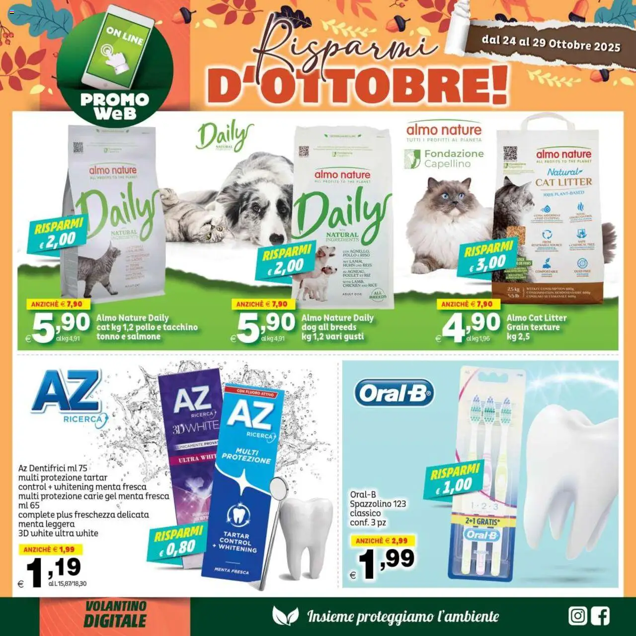 Volantino Elite Supermercati del 24.10.2025 | Pagina: 10 | Prodotti: Spazzolino, Pollo, Riso, Tonno
