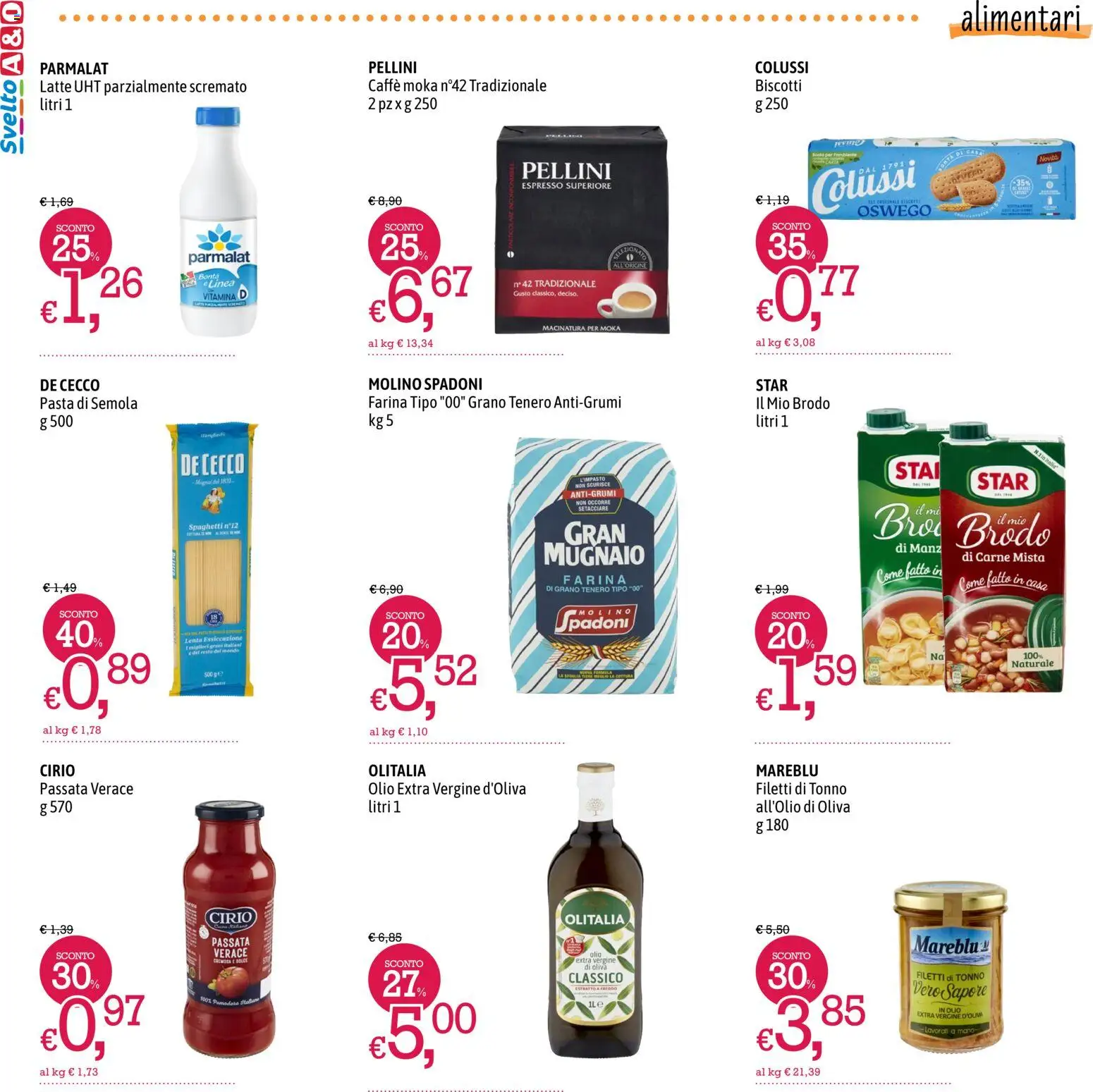 Volantino A&O del 19.02.2026 | Pagina: 6 | Prodotti: Caffè, Latte, Olio, Tonno