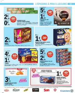 E.Leclerc - Prévisualisation de BISCUITS CHOCOLAT AU LAIT "GRANOLA", 4 x 200 g (800 g). Le kg: 7,15 €. Par 2 (1,600 kg): 8,01 € au lieu de 11,44 €. Le kg: 5,01 € valide à partir de 07.04.2026 | Page: 23