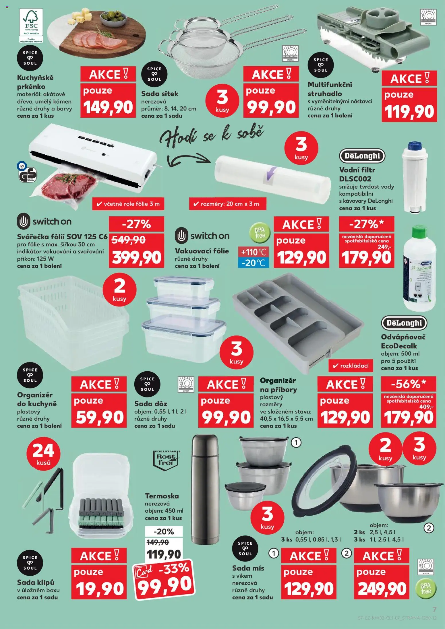 Kaufland leták - Praha 4 od 14.01.2026 | Strana: 7 | Produkty: Organizér, Myčka, Switch On, Rošt