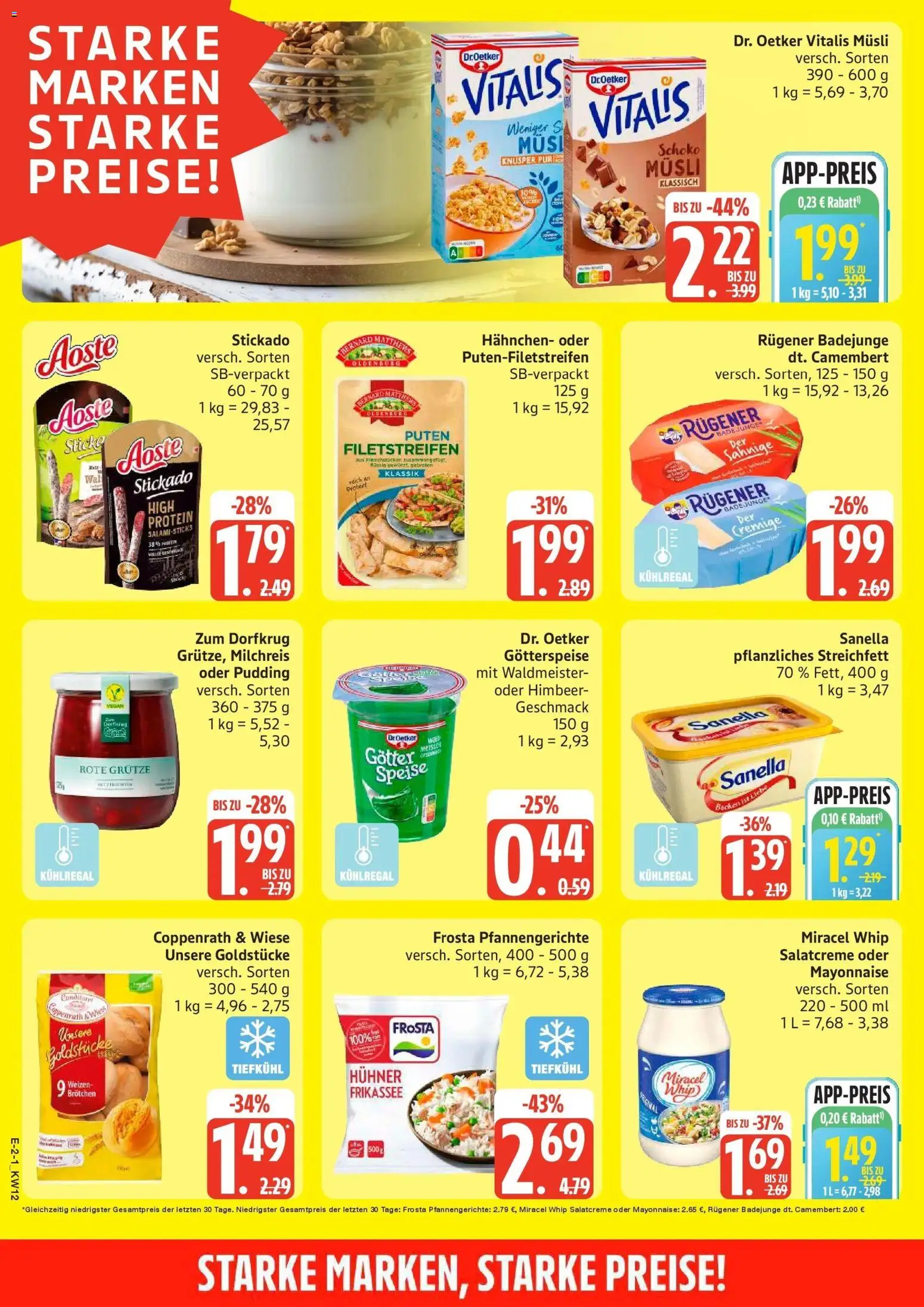 Angebote – gültig ab 16.03.2026 | Seite: 2 | Produkte: Musli, Hahnchen, Pudding, Frosta