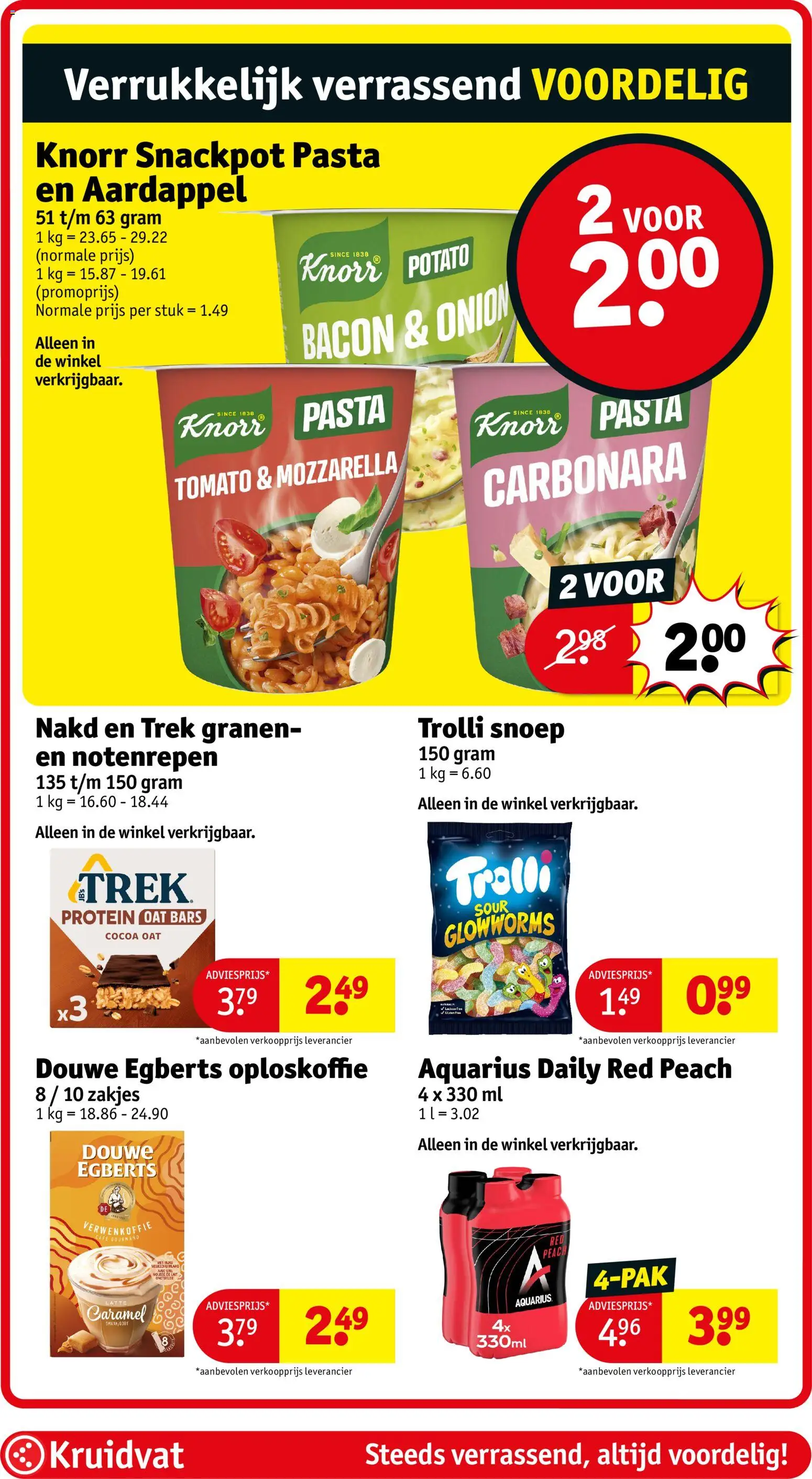 {H1} | Pagina: 54 | Producten: Bacon, Granen, Pasta, Snoep