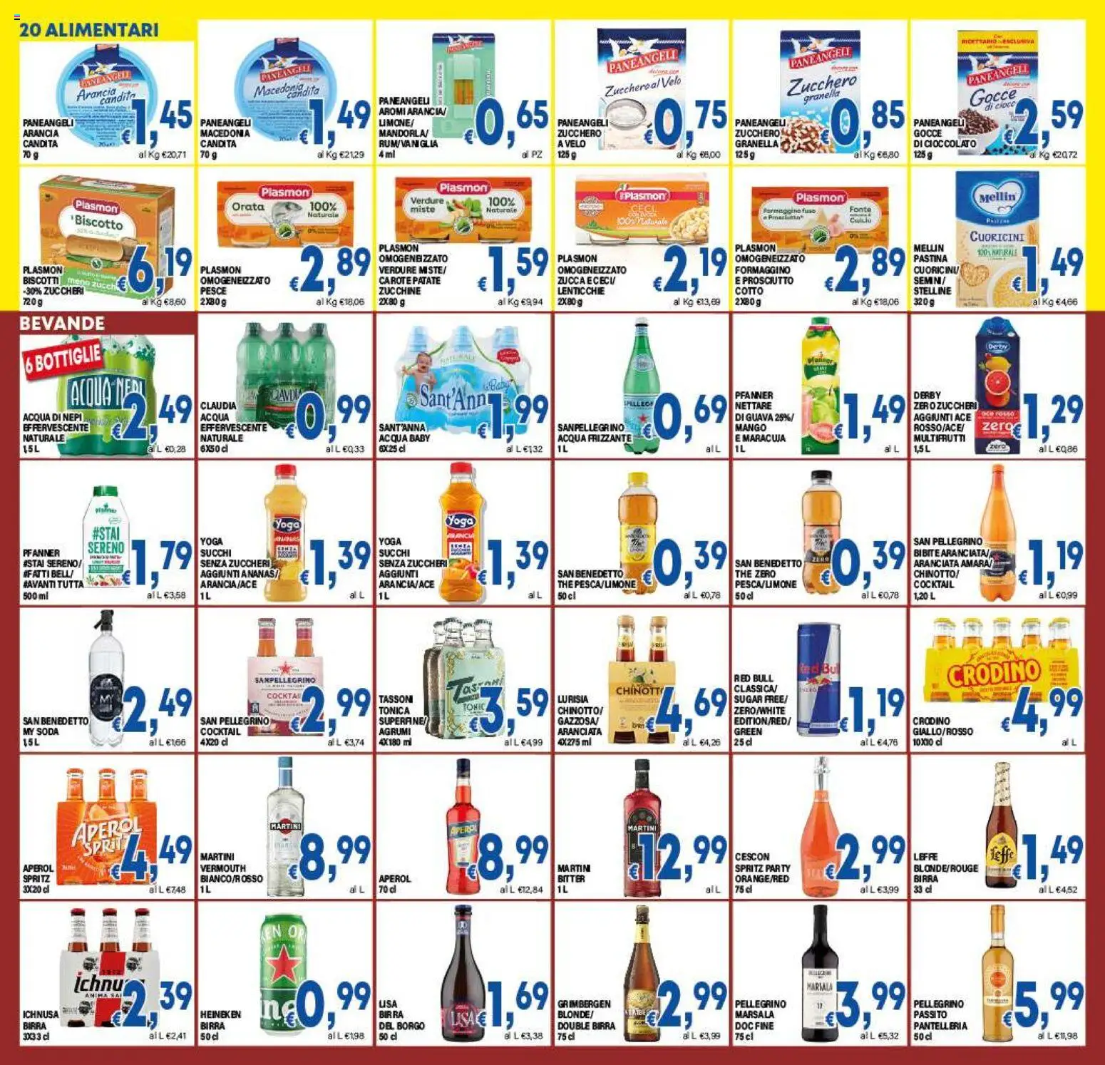 Volantino DEM del 27.03.2026 | Pagina: 20 | Prodotti: Pesce, Biscotti, Bibite, Heineken