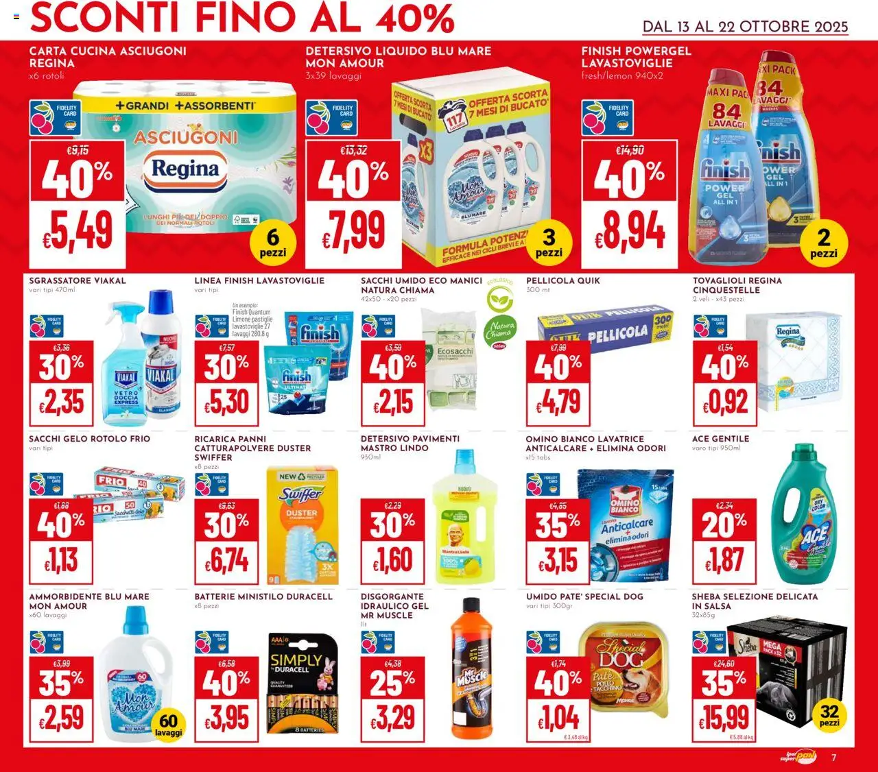 Volantino Pan del 13.10.2025 | Pagina: 7 | Prodotti: Paté, Ammorbidente, Anticalcare, Batterie