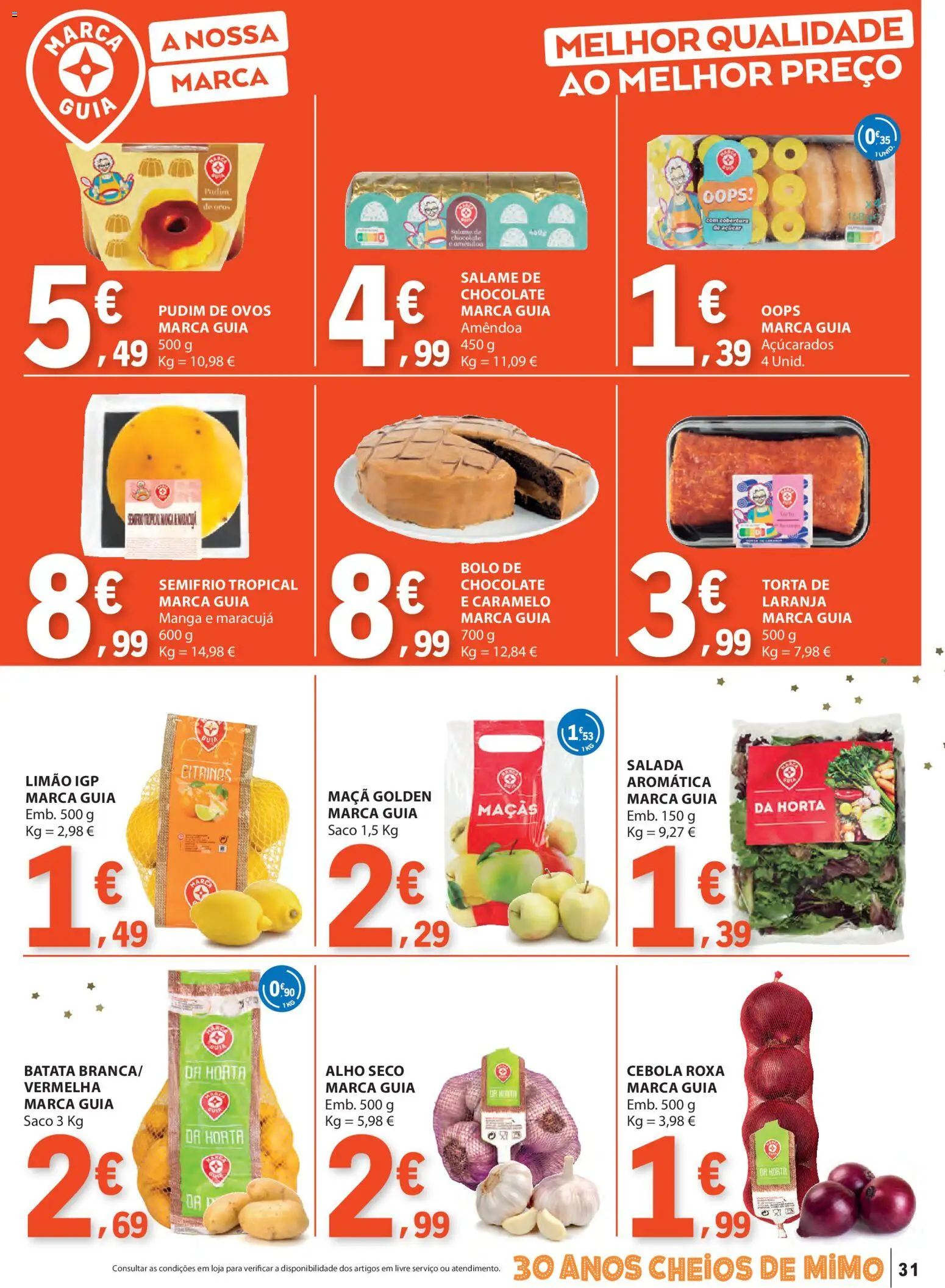 E.Leclerc folheto │ válido de 18.12.2025 | Página: 31 | Produtos: Pudim, Ovos, Maça, Chocolate