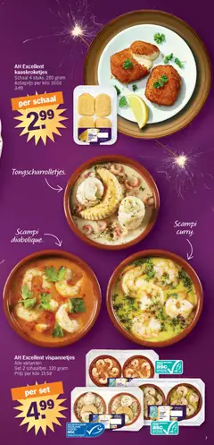 Scampi diabolique., Scampi diabolique - Voorbeeld van een folder van Albert Heijn, geldig van 27.12.2025 | Pagina: 7 | Producten: Scampi, Schaal