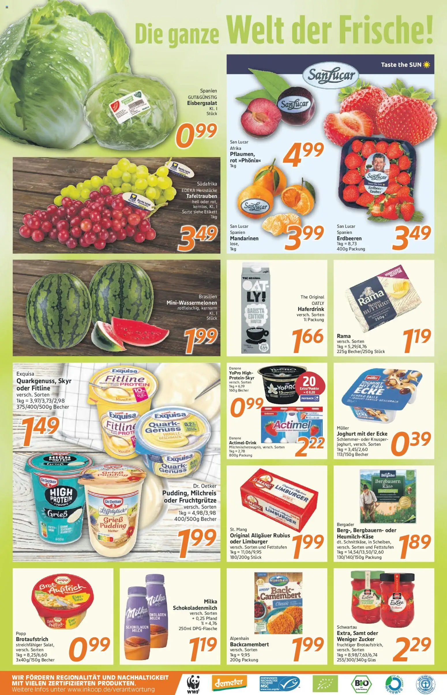 Inkoop Prospekt 	 – gültig ab 02.03.2026 | Seite: 2 | Produkte: Rama, Mandarinen, Milka, Skyr