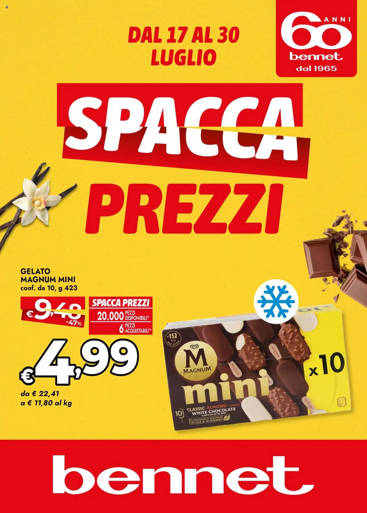 Volantino bennet del 17.07.2025 | Pagina: 1 | Prodotti: Gelato