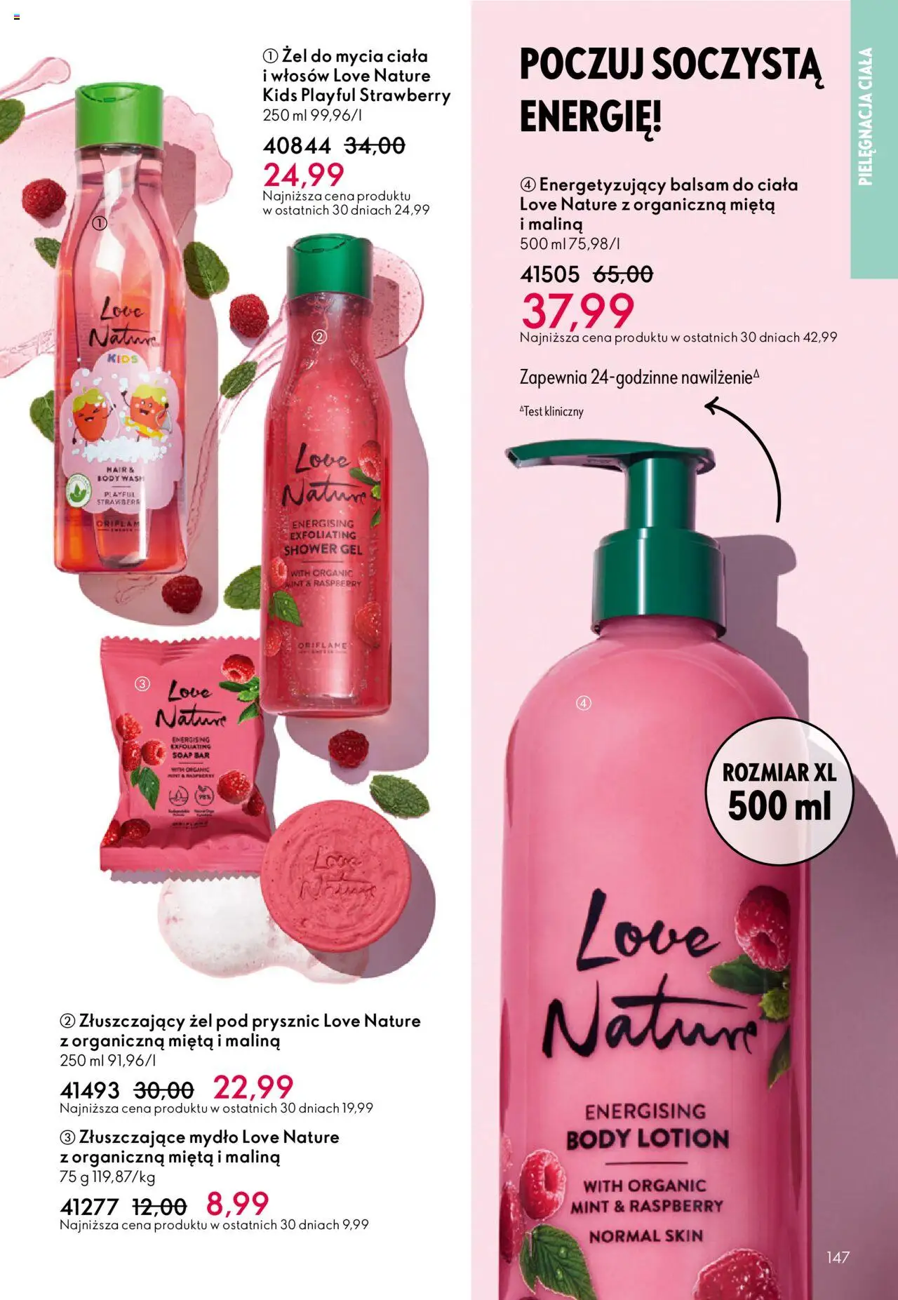 Oriflame Black Friday od 12.11.2025 | Strona: 147 | Produkty: Malina, Body, Mydło, Żel pod prysznic