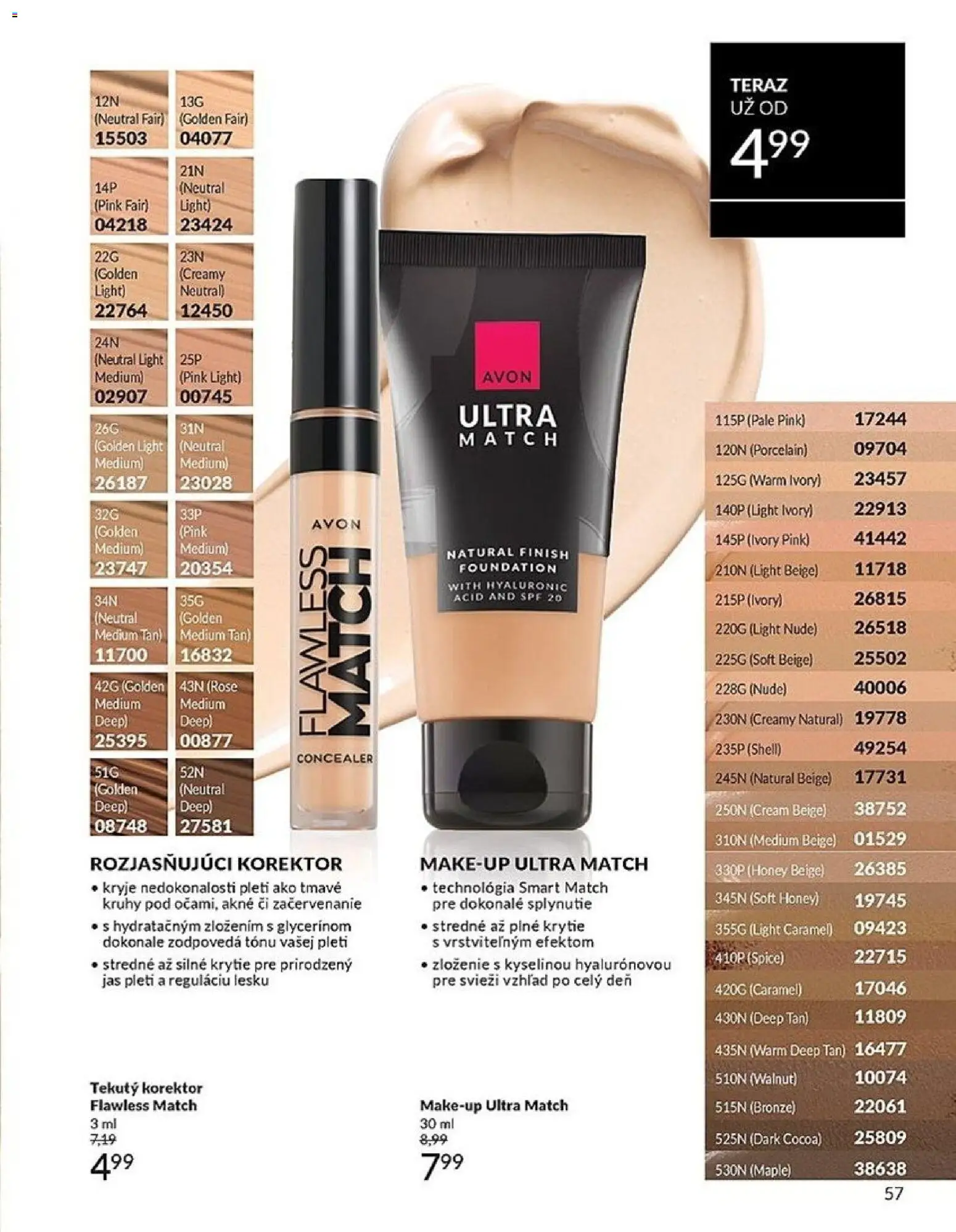 Nové Avon akcie – leták je platný od 01.03.2026 | Strana: 57 | Produkty: Korektor