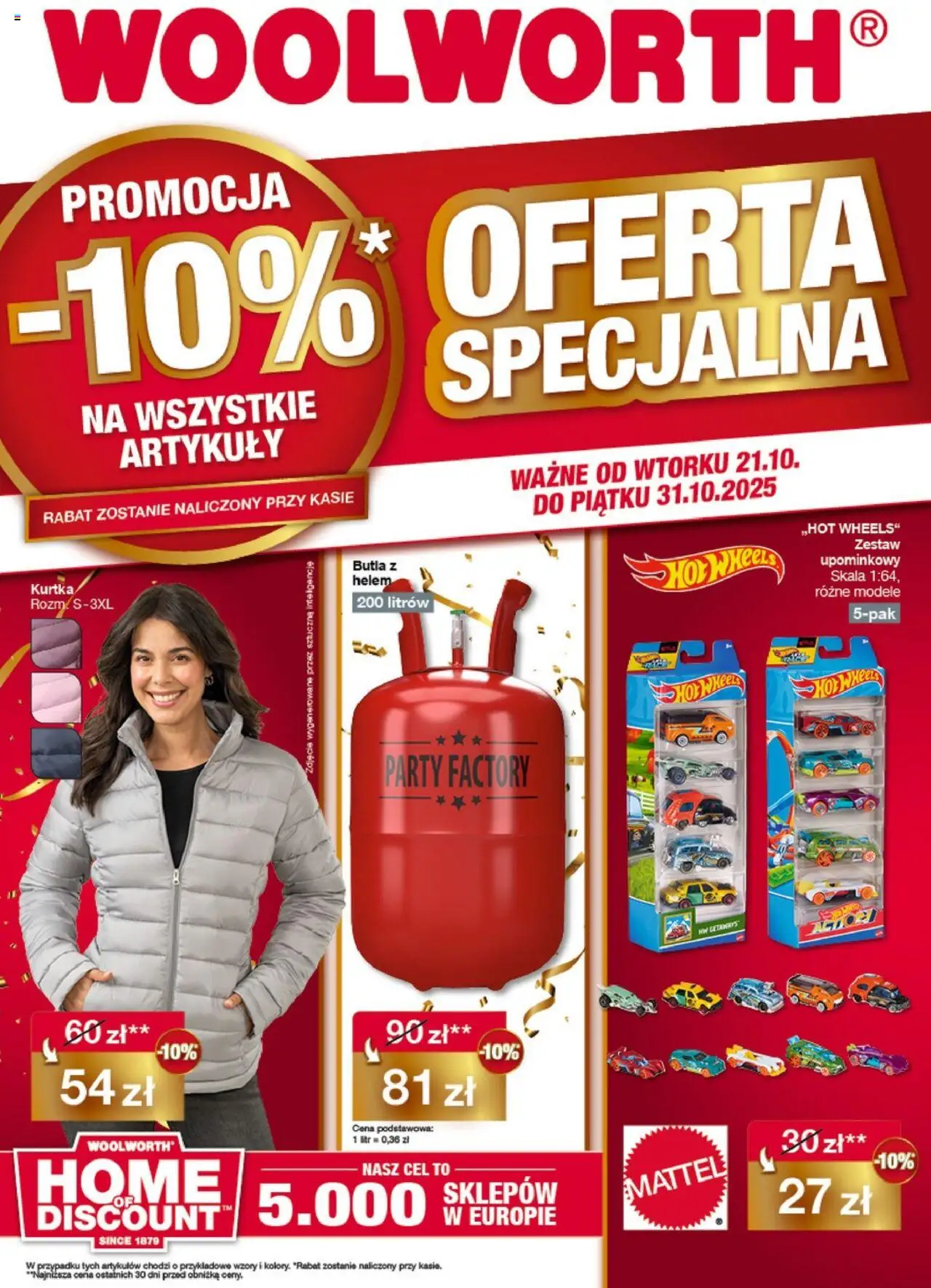 Woolworth Gazetka od 21.10.2025 | Strona: 1 | Produkty: Kurtka
