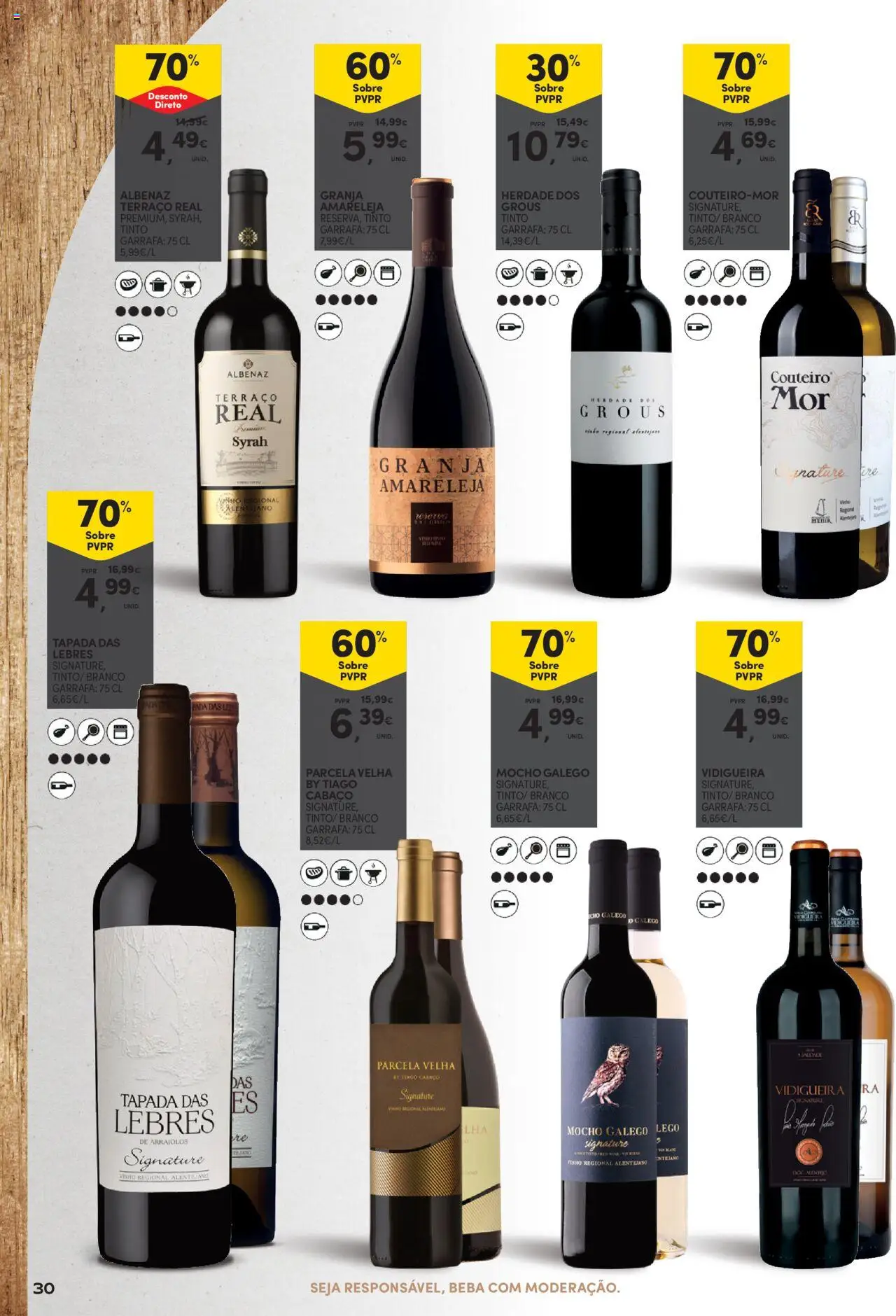 Continente - Vinhos, Enchidos e Queijos: A vida passa a comer com uma boa petiscada │ válido de 23.09.2025 | Página: 30 | Produtos: Vinho