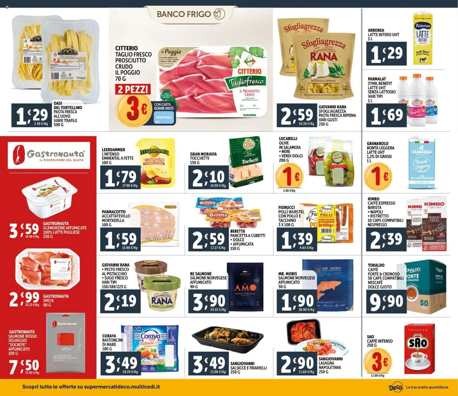 Volantino Decò del 11.02.2026 | Pagina: 10 | Prodotti: Speck, Salmone, Wurstel, Spinaci