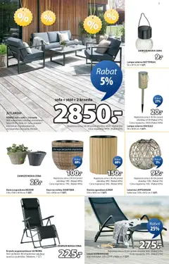 JYSK Gazetka od 23.07.2025 | Strona: 7 | Produkty: Sofa, Krzesło, Kosz, Lampa