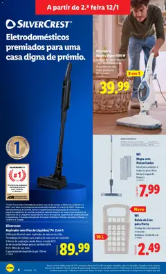 Pré-visualização Lidl Novidades válido de 12.01.2026 | Página: 4 | Produtos: Porta, Balde, Aspirador, Base