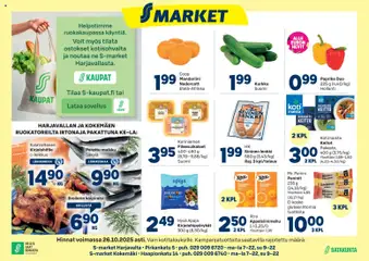 S-market-mainoslehti voimassa 22.10.2025 alkaen
