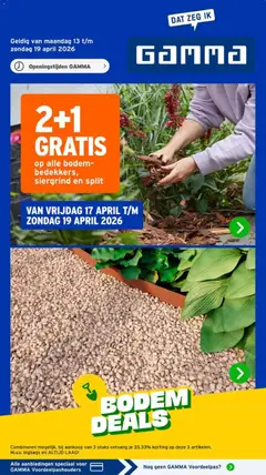 GAMMA folder - Voorbeeld van een folder van GAMMA, geldig van 13.04.2026