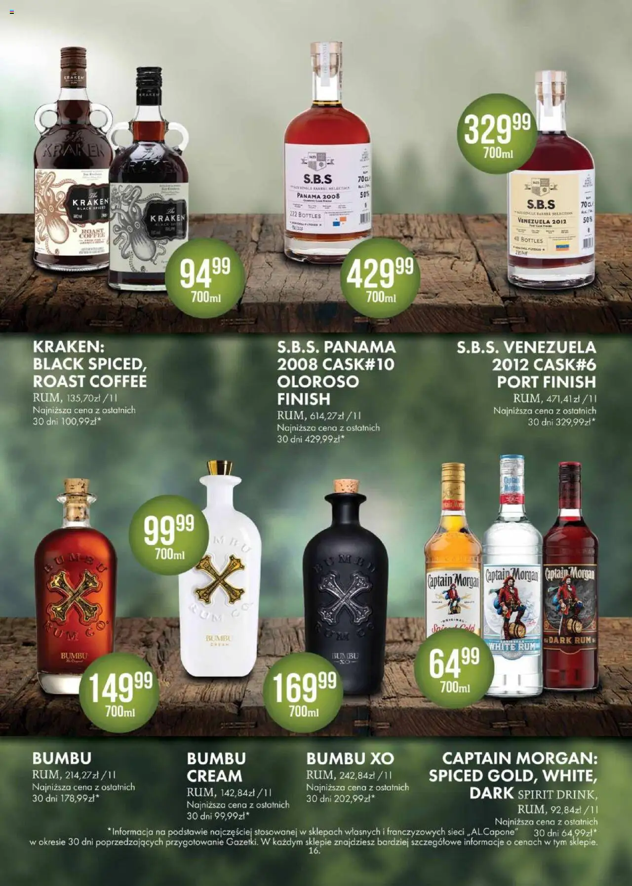 Al.Capone Gazetka od 09.06.2025 | Strona: 16 | Produkty: Captain Morgan, Rum, Finish
