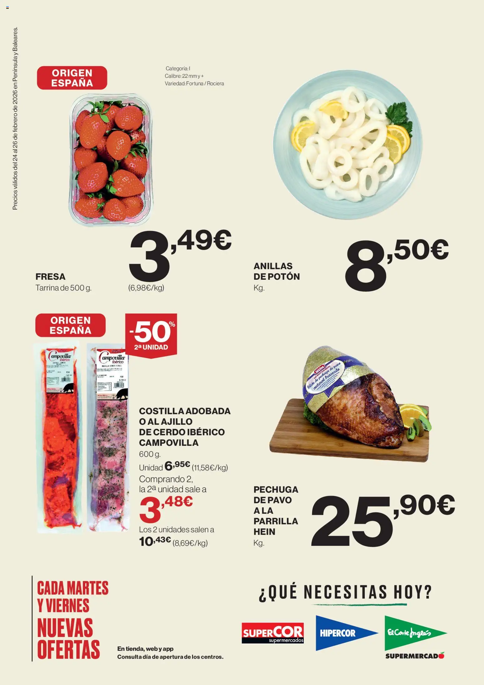 El Corte Inglés ofertas │ válido desde el 24.02.2026 | Página: 2 | Productos: Cerdo, Parrilla, Filete