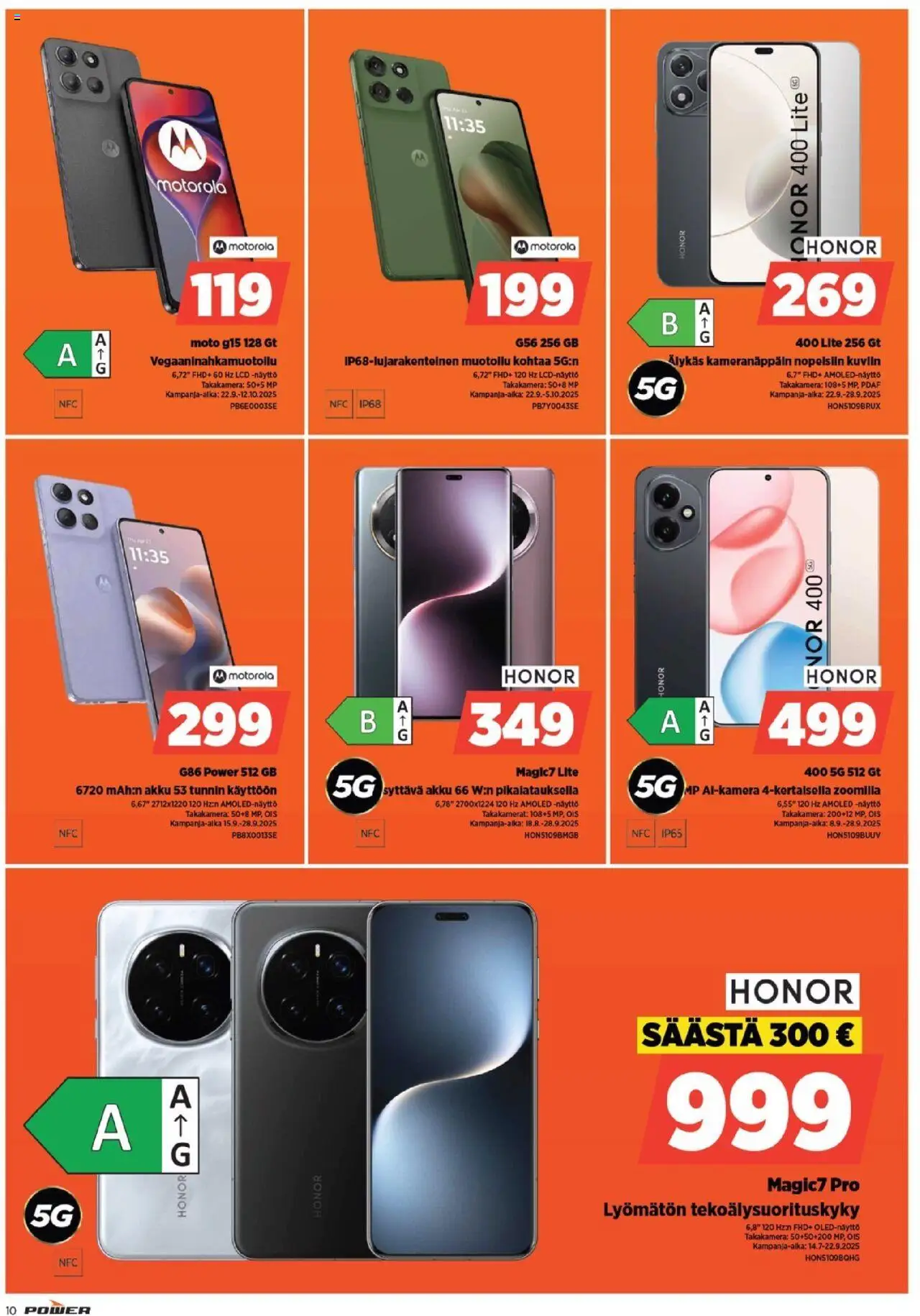 Power tarjoukset – voimassa 22.09.2025 alkaen | Sivu: 10 | Tuotteet: Akku, Näyttö