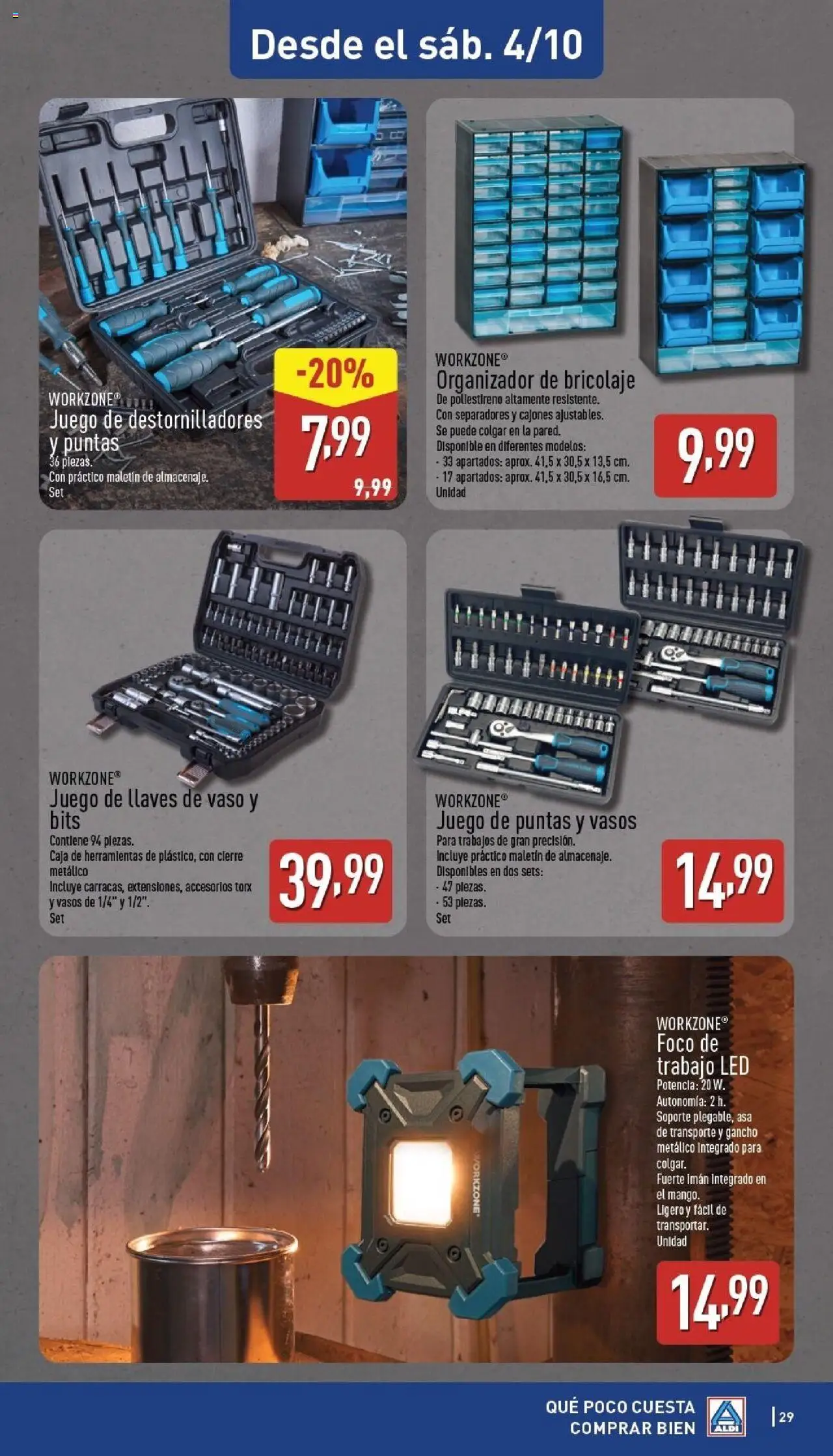 Aldi folleto Península │ válido desde el 29.09.2025 | Página: 29 | Productos: Vasos, Organizador, Caja