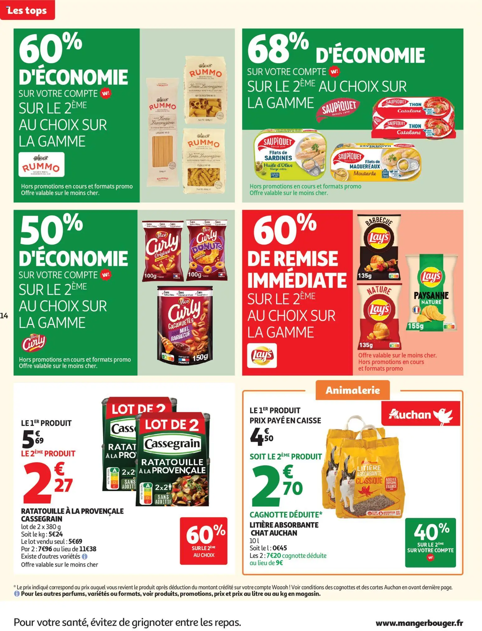 {H1} | Page: 14 | Produits: Barbecue, Sardines, Litière, Miel