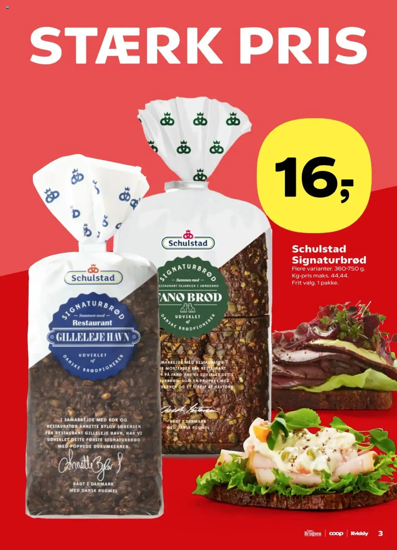 Super Brugsen tilbudsavis – gyldig fra 17.10.2025 | Side: 3 | Produkter: Brød, Søm