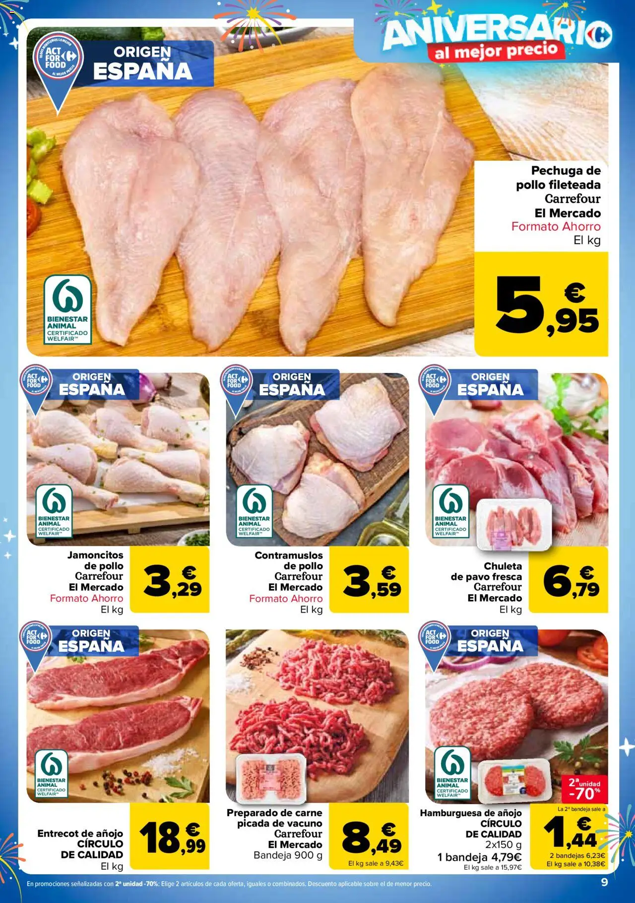 Carrefour folleto │ válido desde el 25.09.2025 | Página: 9 | Productos: Pechuga de pollo fileteada, Σοκολατούχο γάλα, Bandeja