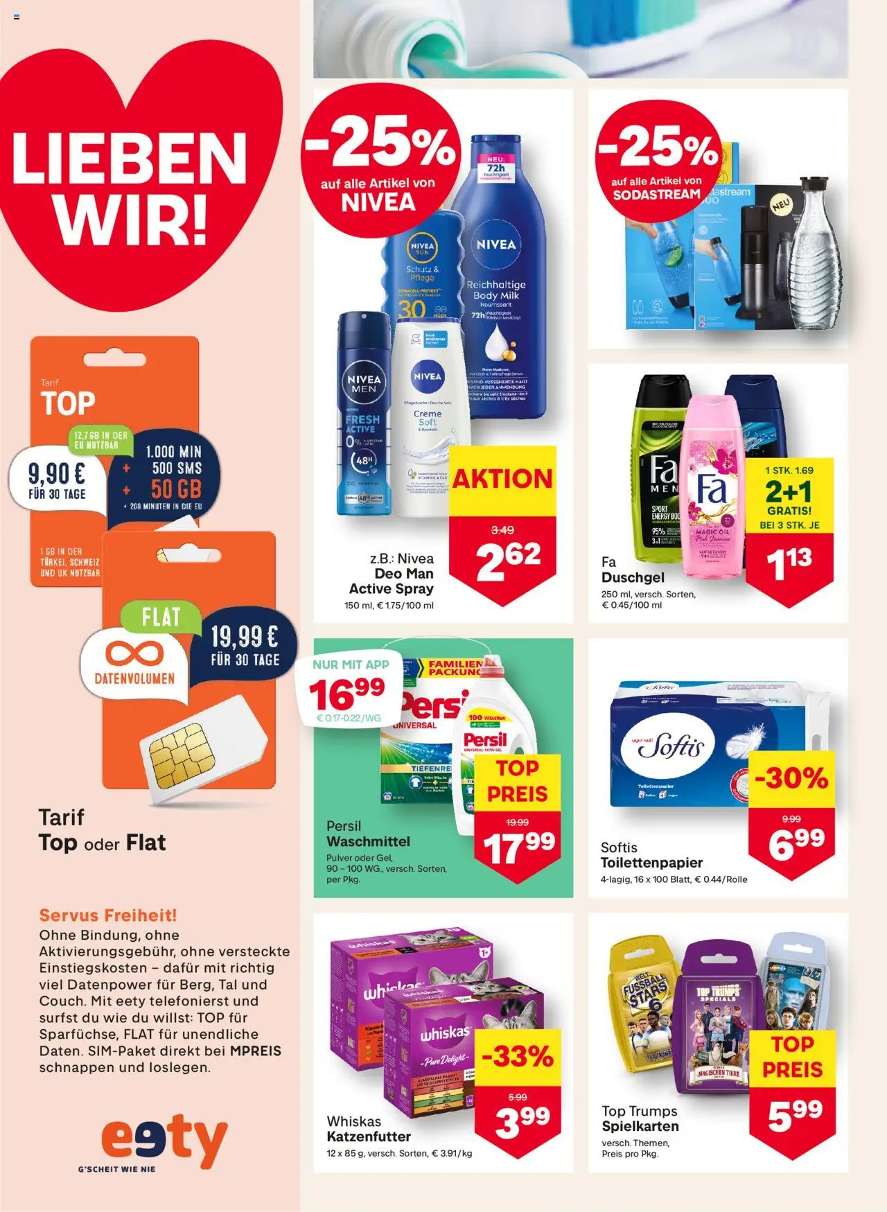 MPREIS Absam gültig ab 04.09.2025 | Seite: 14 | Produkte: Creme, Duschgel, Waschmittel